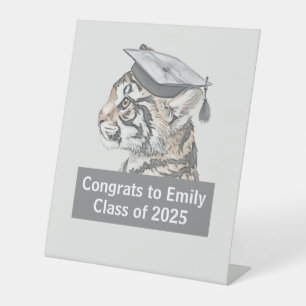 Unique Tiger Graduation Tabletop Sign