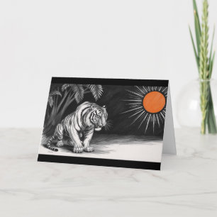  Unique Tiger Pencil Sketch Card