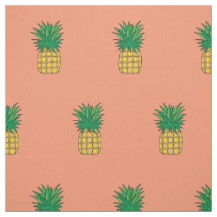 Unique tissu rose ananas