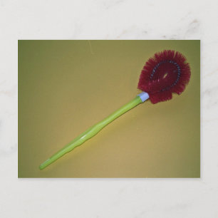 Unique Toilet brush Postcard