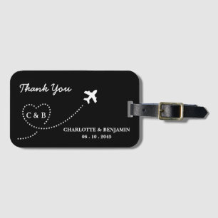 Unique Travel Destination Wedding Favour Luggage Tag