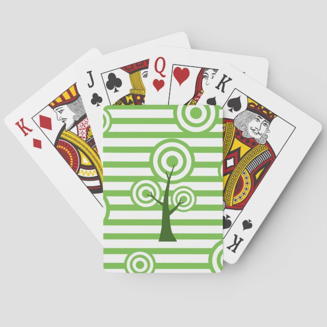 Unique Tree Art Playing Cards (Back)