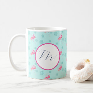 Unique Tropical Christmas Mugs Monogram