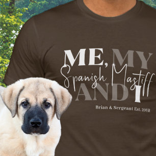 Unique Typography Spanish Mastiff Owner Est. Funny T-Shirt