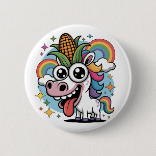 Unique Unicorn 2 Inch Round Button