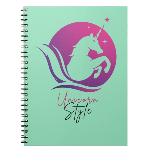 Unique unicorn design notebook  (Front)