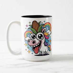 Unique Unicorn Two-Tone Coffee Mug
