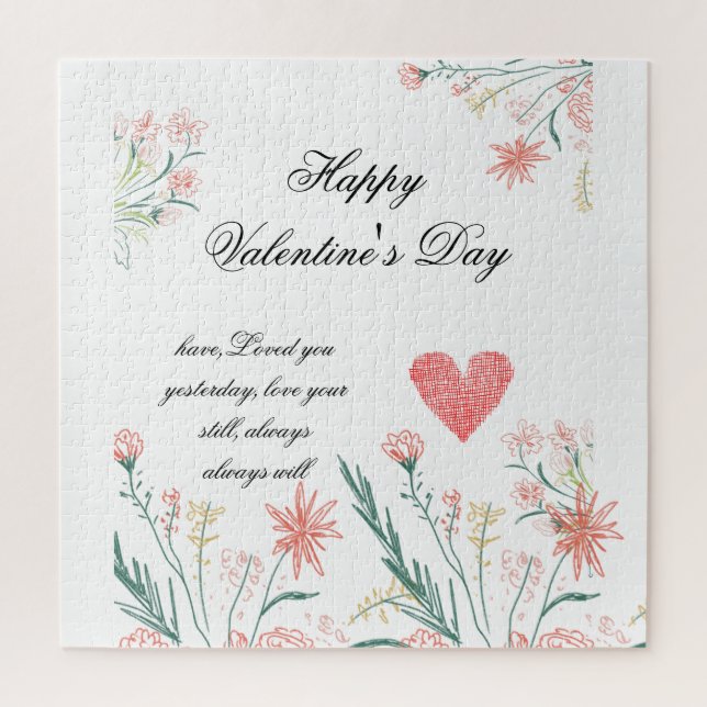 Unique Valentine’s Gift Jigsaw Puzzle (Vertical)