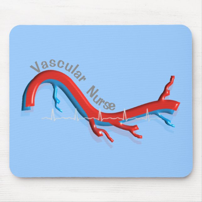 Unique Vascular Nurse Gifts Mouse Pad (Front)