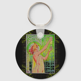 Unique Vintage Absinthe Green Fairy Keychain