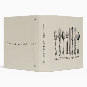 Unique Vintage Flatware and Your Text Recipe Binder