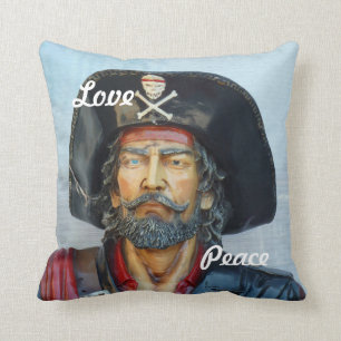 Unique vintage Pirate Throw Pillow