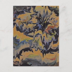 Unique Vintage Retro Style Postcard of a Vocano