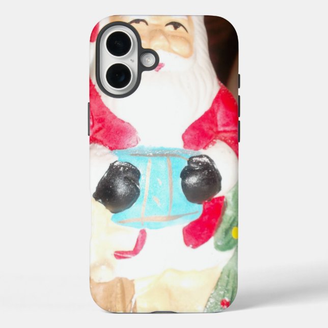 Unique Vintage Santa Art Case-Mate iPhone Case (Back)