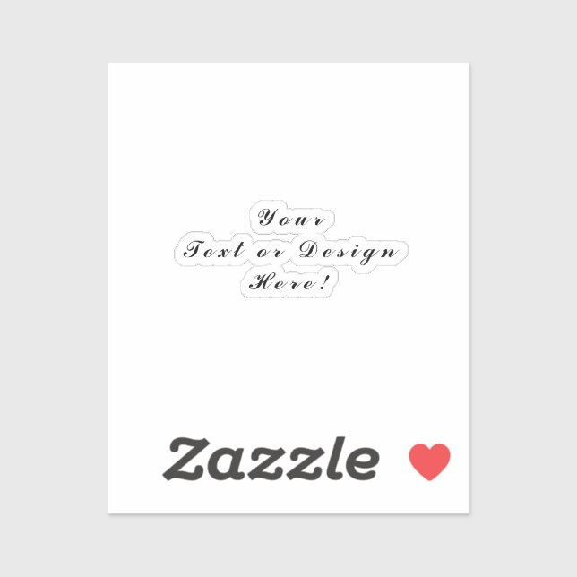 Unique Vinyl Sticker – Design or Text Your Way (Sheet)