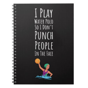 Unique Water Polo Themed Gifts For Her Women Mom Notebook