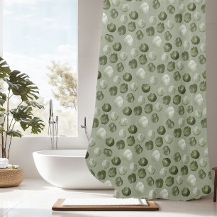 Unique Watercolor Green Dots