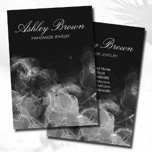 Unique Watercolor Handmade Jewellery Earring Displ Business Card