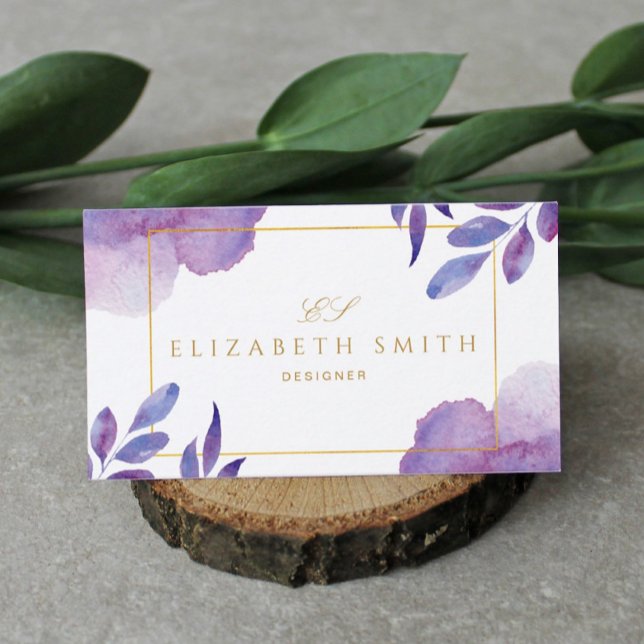 Unique Watercolor Modern  Business Card (Creator Uploaded)