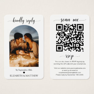 Unique Website Arch Photo QR Code Scan me to RSVP