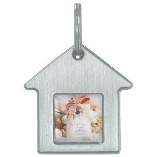 Unique Wedding Favors: Mini Invitation Keychains f Pet ID Tag