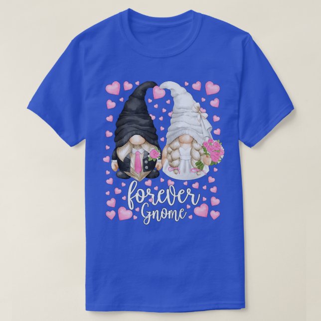 Unique Wedding Gnomies Bride And GroomFunny Foreve T-Shirt (Design Front)