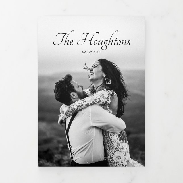 Unique Wedding Save the Date Announcement (Cover)