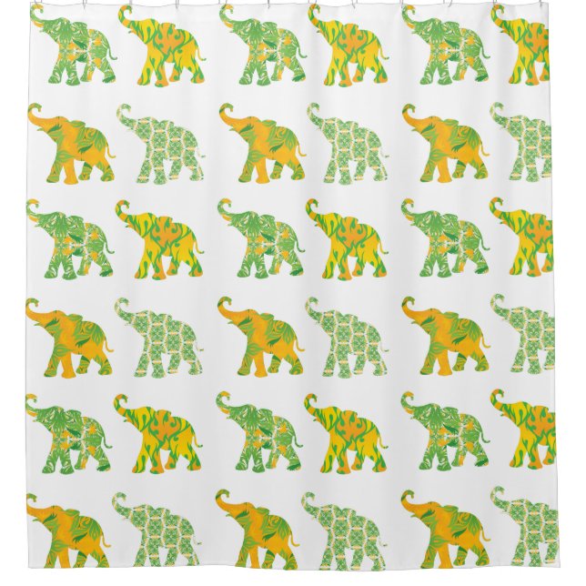 Unique Whimsical Elephant Pattern Graphic (Front)