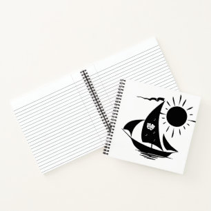 Unique Whimsical Theatre Sailing Design Notebook