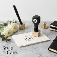 Unique Wood Art Stamp Featuring Your Monogram