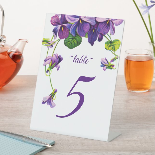 Unique Wooden Arbor Beach Theme Table Number Pedestal Sign (In SItu)