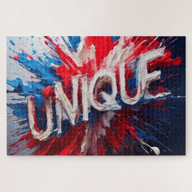 UNIQUE Word Art Puzzle (Horizontal)