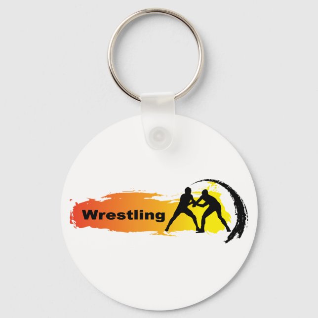 Unique Wrestling Emblem Keychain (Front)