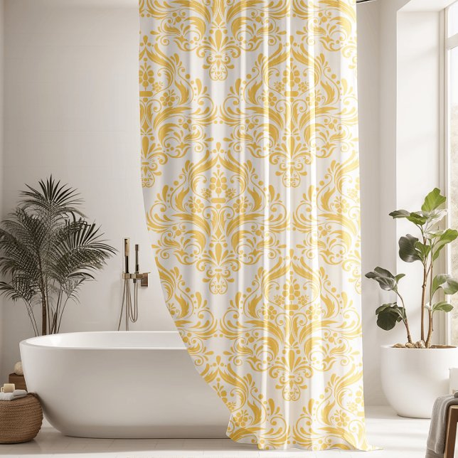 Unique Yellow & White Classic Damask Pattern (Creator Uploaded)