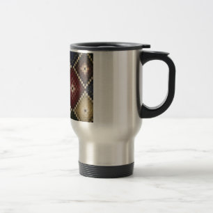 Unique yet beautiful quilt travel mug