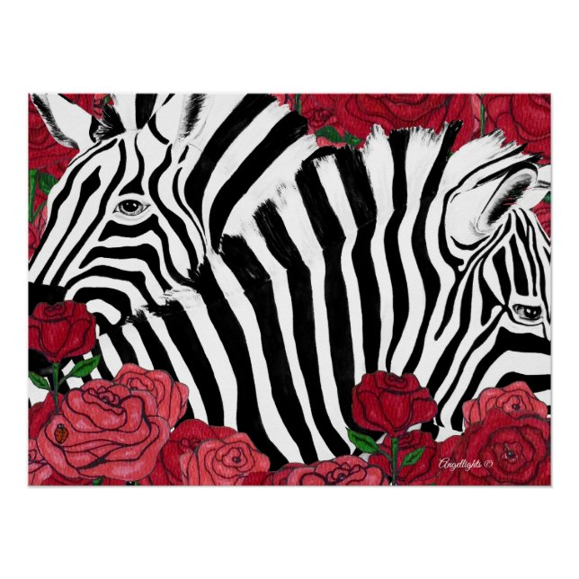 Unique Zebras Poster (Front)