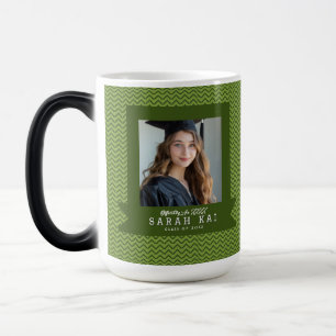 Unique Zigzag Print Boys Graduation Gift Magic Mug