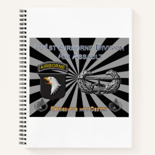 Uniquely Designed 101st Airborne Division Gift Notebook