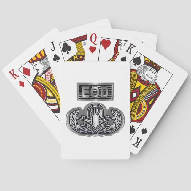 Uniquely Designed Commemorative EOD Playing Cards (Back)