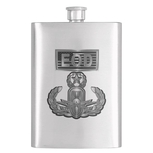 Uniquely Designed “Master Blaster” EOD Hip Flask (Front)