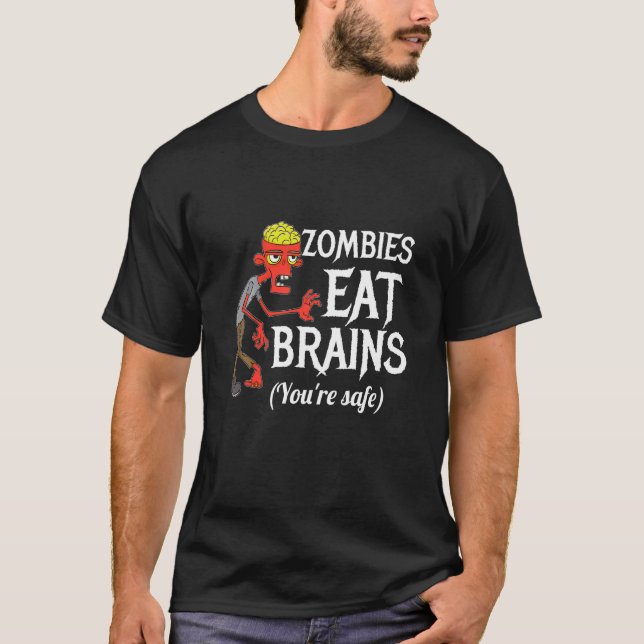 Uniquely Humourous Funny Zombie Prank Gag Graduati T-Shirt (Front)