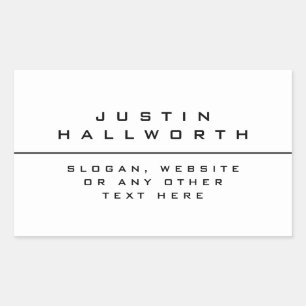 Uniquely Styled Black & White Sticker