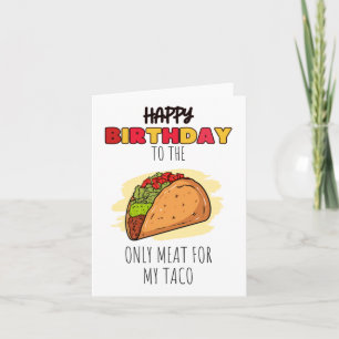 Uniquement Puns Viande Carte Anniversaire