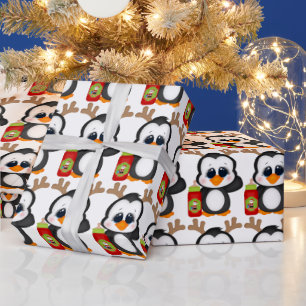 Unisex baby's first Christmas wrapping paper