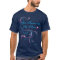 Unisex Basic-T, navy "Jesus Knows Me, This I Love"
