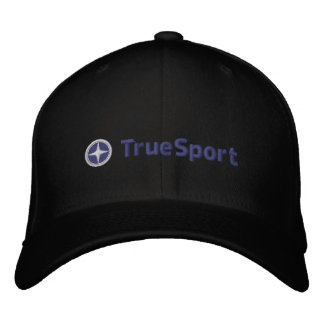 Unisex Black and Blue True Sport Fitted Hat