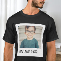 Unisex Custom Vintage Photo And Year Shirt