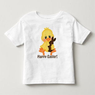 Unisex Easter chick and chocolate bunny toddler T-shirt