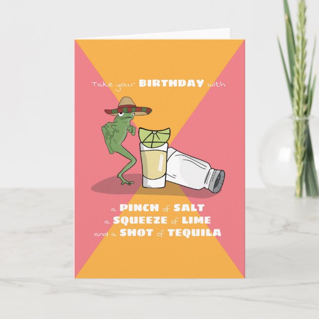 Unisex Funny Humour prise de la carte d'anniversai (Devant)