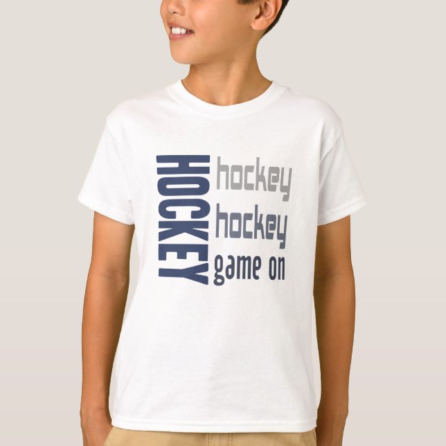 Unisex Hockey Game On Kids Tee (Front)